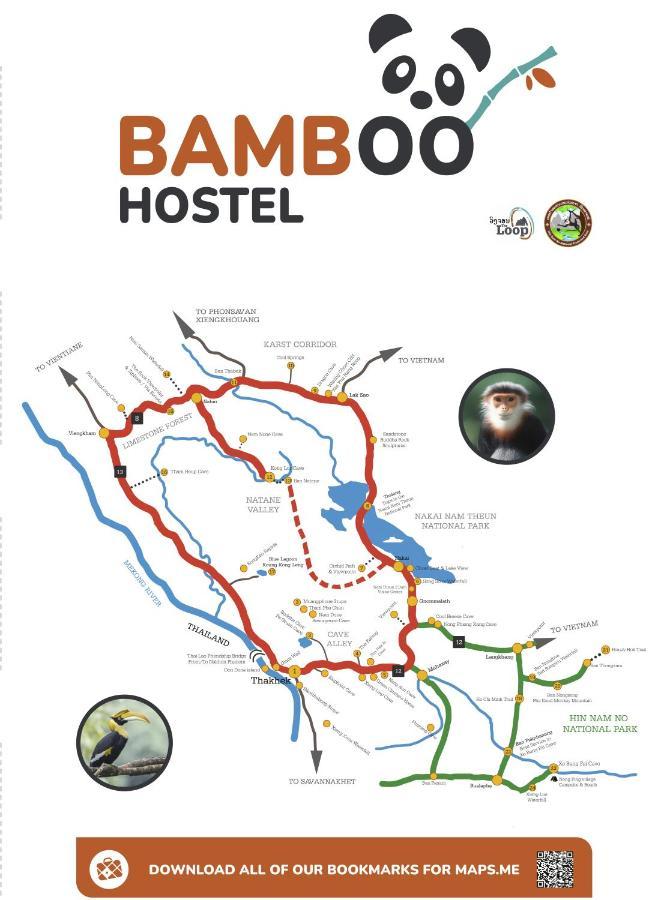 Bamboo Hostel Thakhek Eksteriør billede